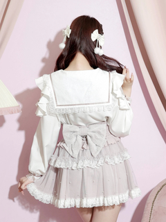 NOEMIE(ノエミー) |トレンチセーラーオープンショルダーブラウス