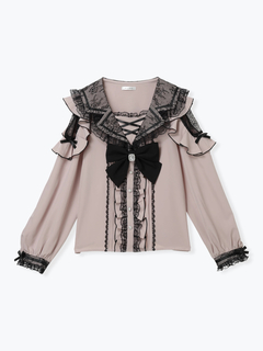 NOEMIE(ノエミー) |トレンチセーラーオープンショルダーブラウス