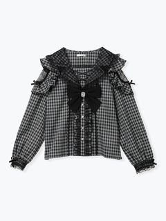 NOEMIE(ノエミー) |トレンチセーラーオープンショルダーブラウス