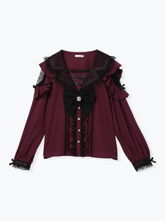 NOEMIE(ノエミー) |トレンチセーラーオープンショルダーブラウス