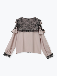 NOEMIE(ノエミー) |トレンチセーラーオープンショルダーブラウス