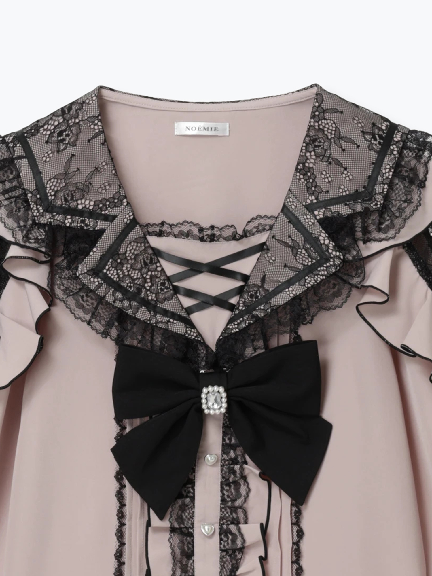 トレンチセーラーオープンショルダーブラウス（シャツ・ブラウス