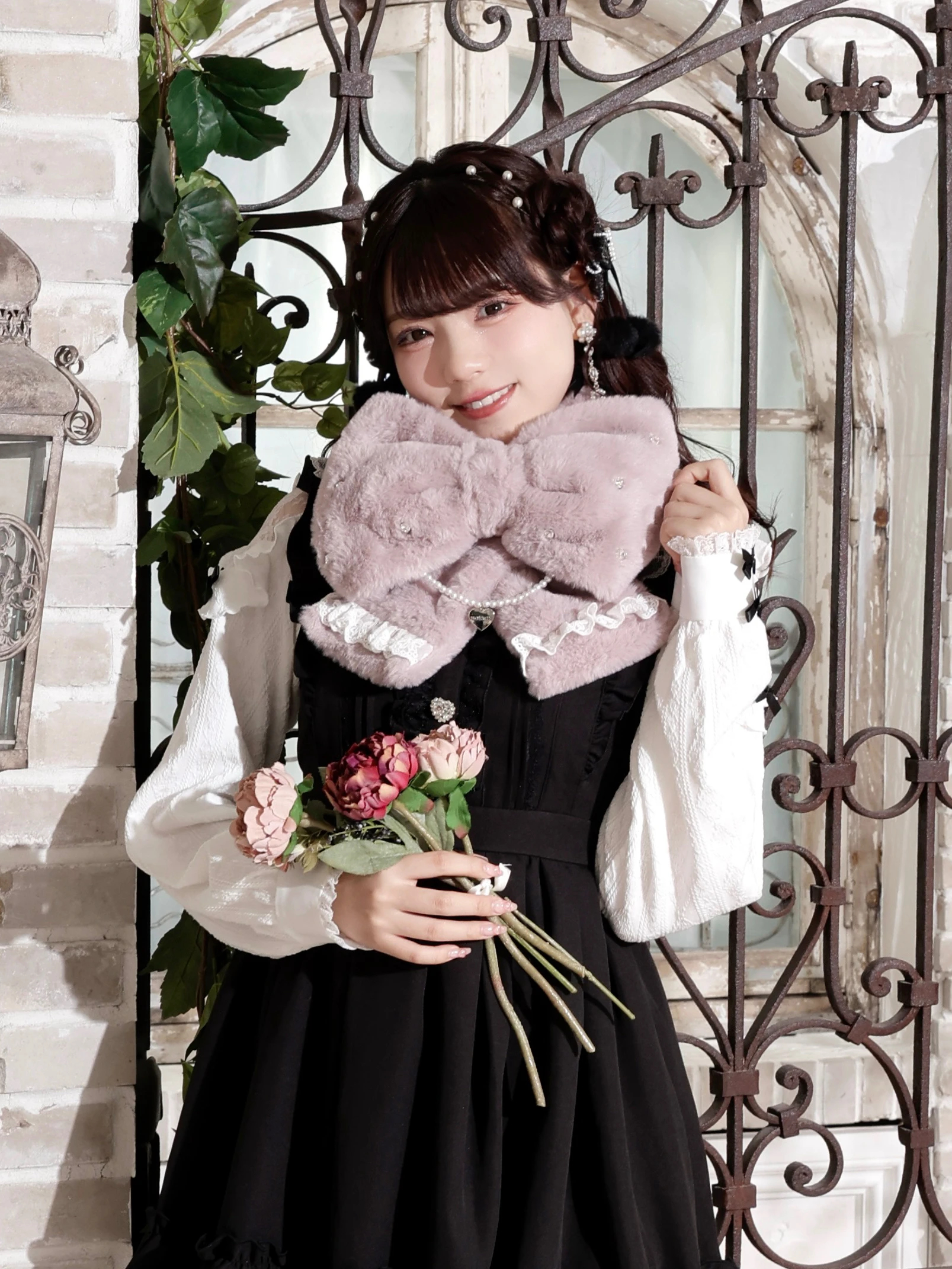 Orimi マフラー　ファー Orimi hooded scarf マフラー The elephant - メルカリ