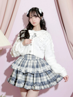 NOEMIE(ノエミー) |ビジューリボンレースアップマシュマロカーデ