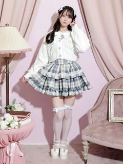 NOEMIE(ノエミー) |ビジューリボンレースアップマシュマロカーデ