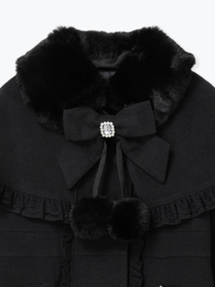 NOEMIE(ノエミー) |ゴシックフリルレースアップケープコート