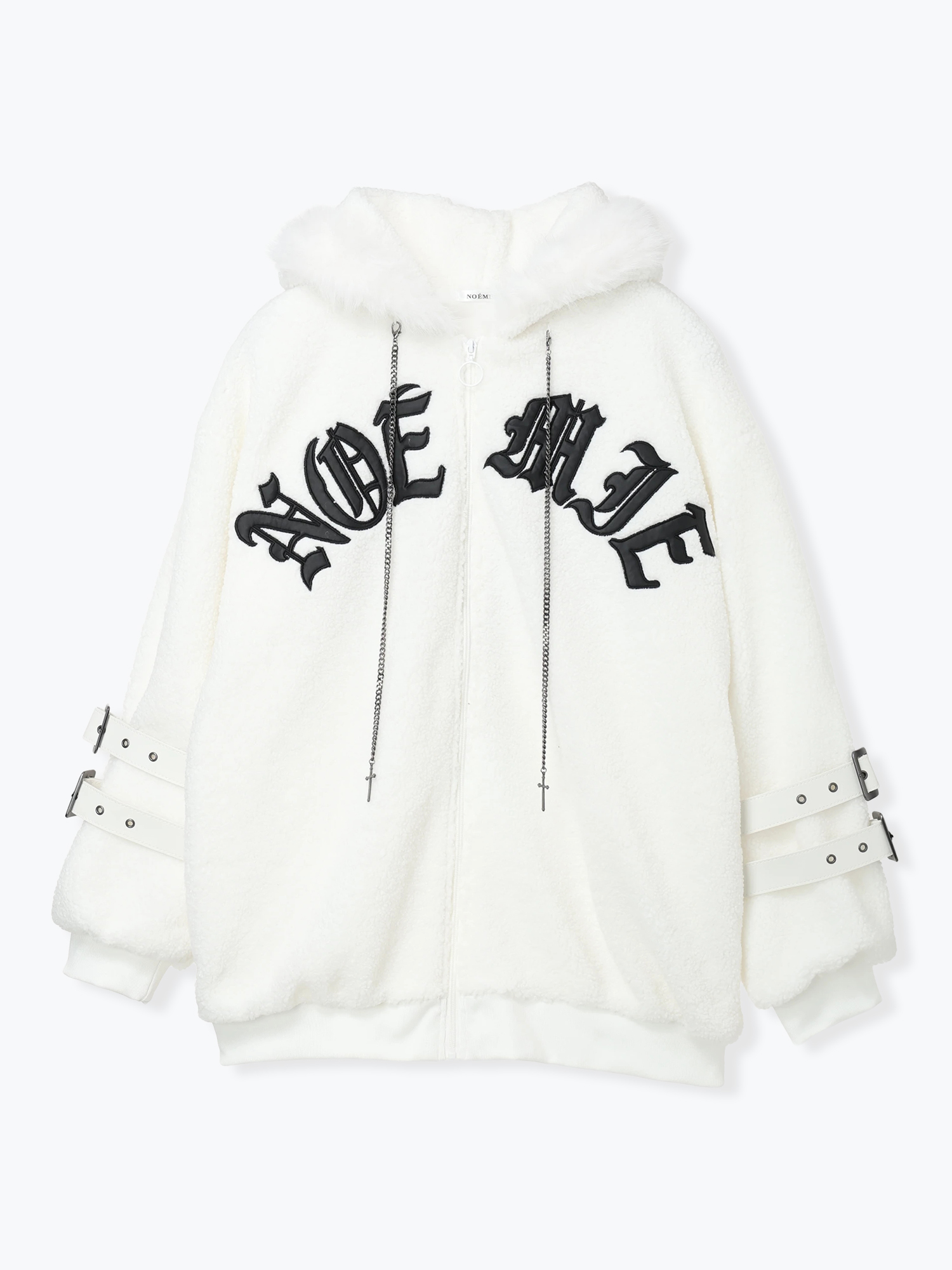 ダブルバックルうさ耳ユニセックスボアブルゾン（ブルゾン｜オフ