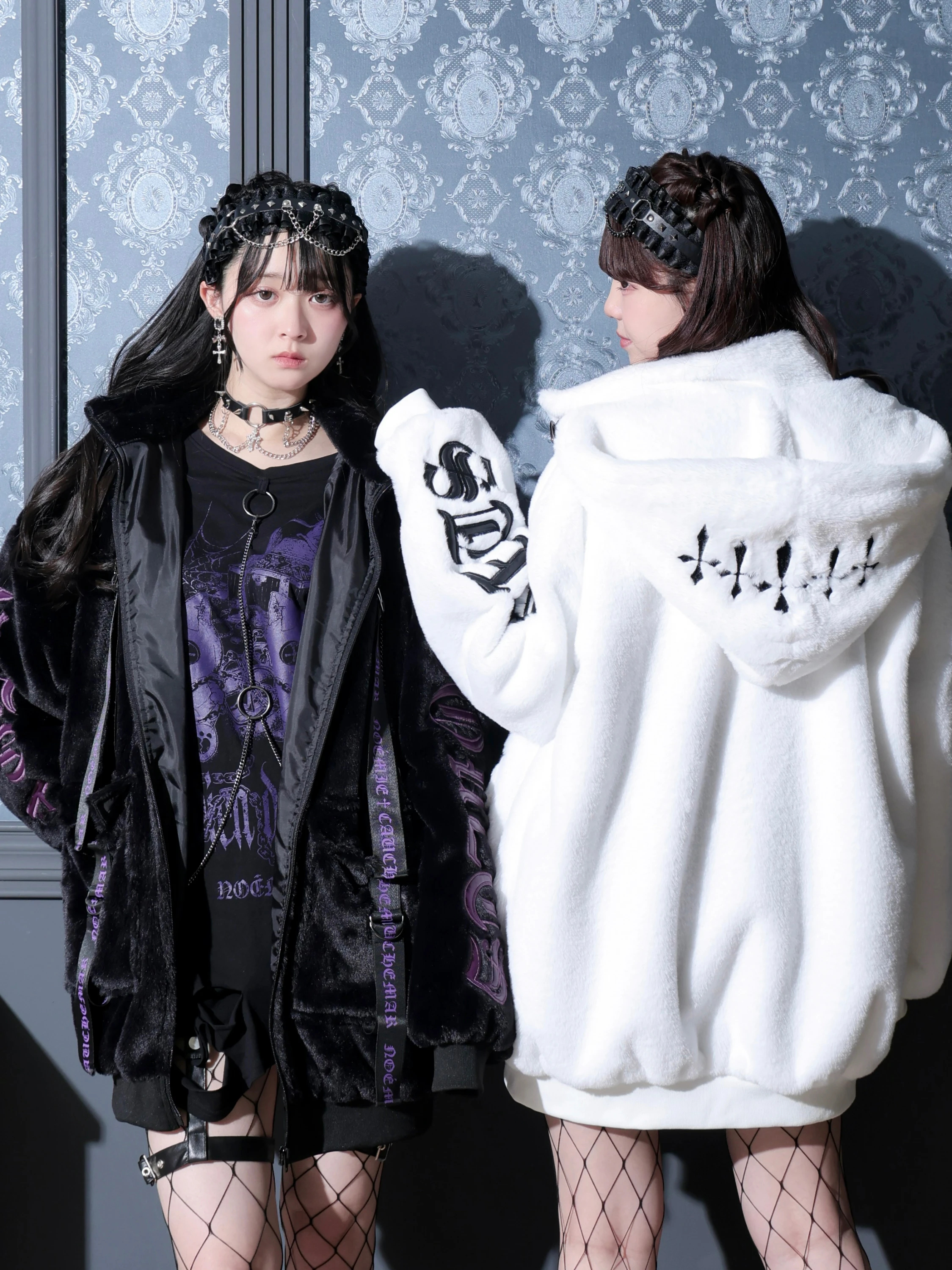 スタンドフードユニセックスファーブルゾン（ブルゾン｜オフホワイト