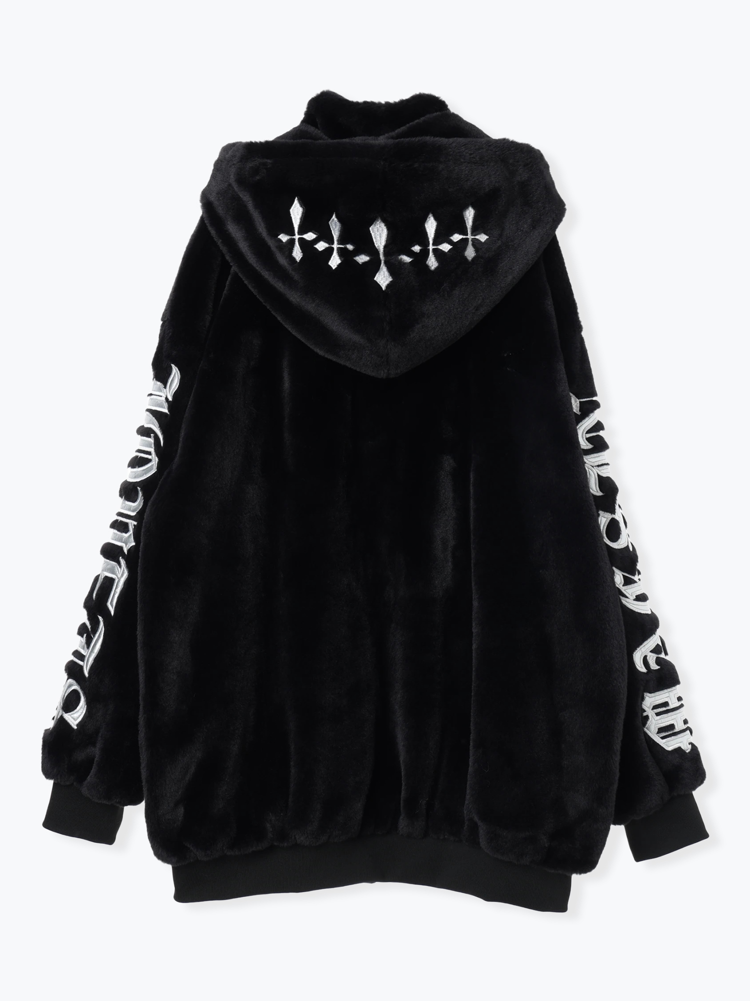 スタンドフードユニセックスファーブルゾン（ブルゾン｜オフホワイト