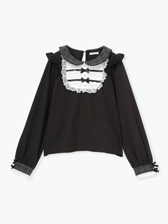 NOEMIE(ノエミー) |ダブルリボンフリルヨークブラウス