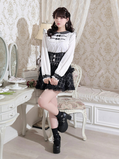 NOEMIE(ノエミー) |ダブルリボンフリルヨークブラウス