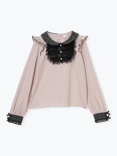 NOEMIE(ノエミー) |ダブルリボンフリルヨークブラウス