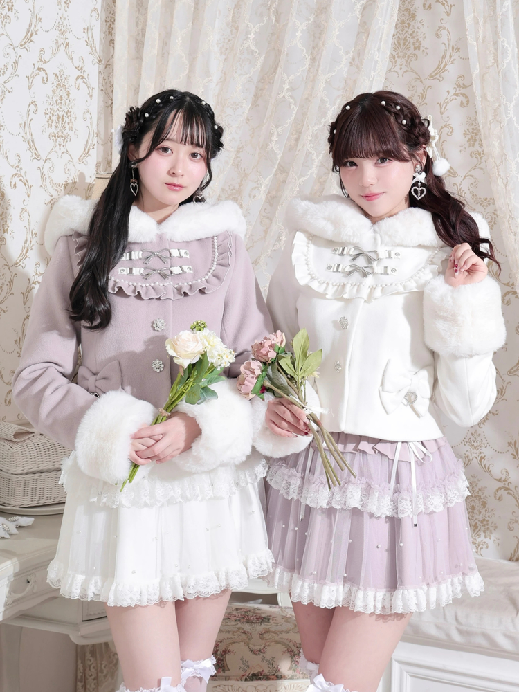 NOEMIE(ノエミー) |ヨークフリルドーリーショートコート