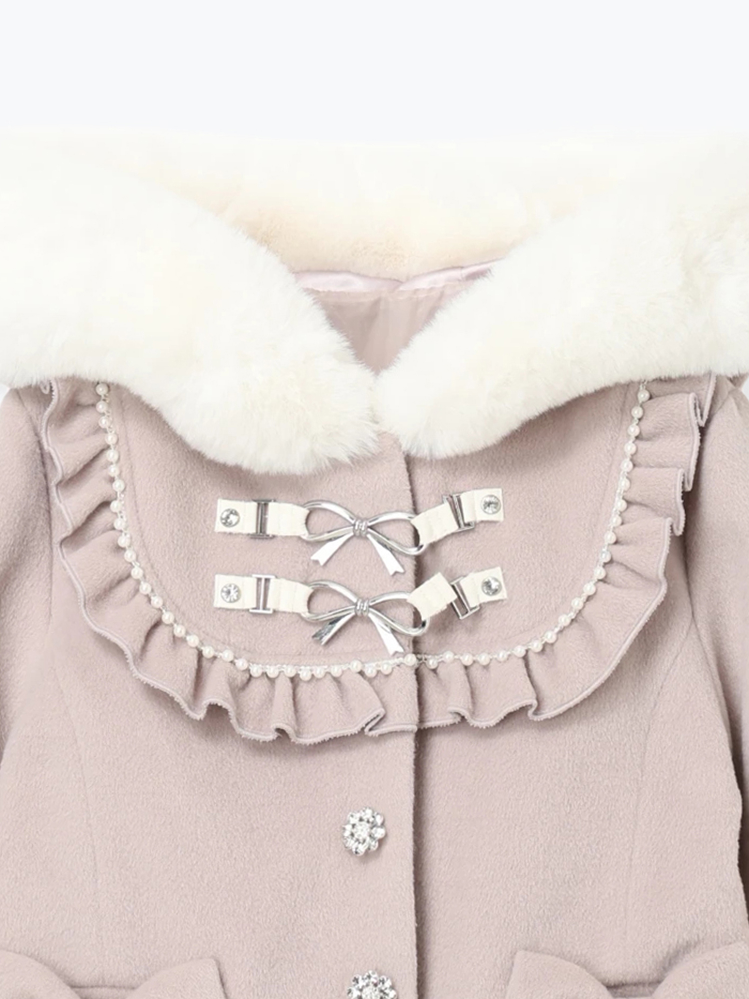 ヨークフリルドーリーショートコート（ジャケット・ブルゾン｜オフ