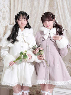 さきまるちゃんコラボ♡ヨークフレアコート（コート｜オフホワイト