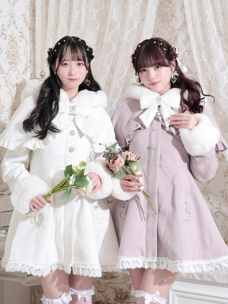 NOEMIE(ノエミー) |ケープフリルドーリーフレアコート