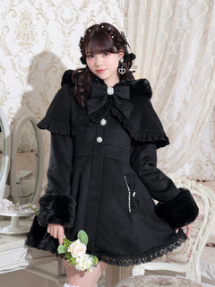 NOEMIE(ノエミー) |ケープフリルドーリーフレアコート