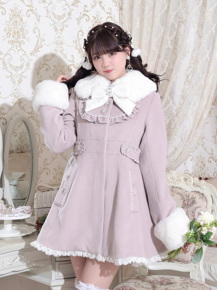 ヨークフリルドレッシープリンセスコート（コート｜オフホワイト