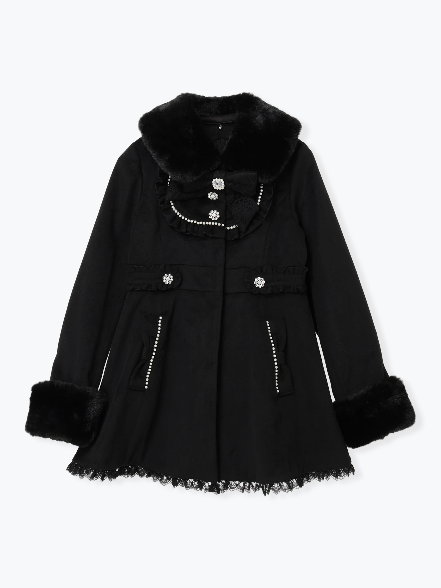 ヨークフリルドレッシープリンセスコート（コート｜オフホワイト