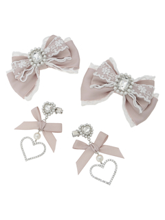 NOEMIE(ノエミー) |リボンヘアクリップ4点セット
