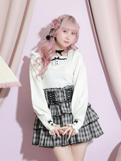 NOEMIE(ノエミー) |バックリボンダブルレースアップティアードスカパン