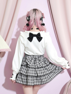 NOEMIE(ノエミー) |バックリボンダブルレースアップティアードスカパン