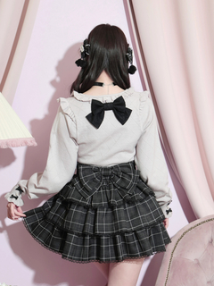 NOEMIE(ノエミー) |バックリボンダブルレースアップティアードスカパン