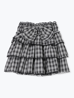 NOEMIE(ノエミー) |バックリボンダブルレースアップティアードスカパン