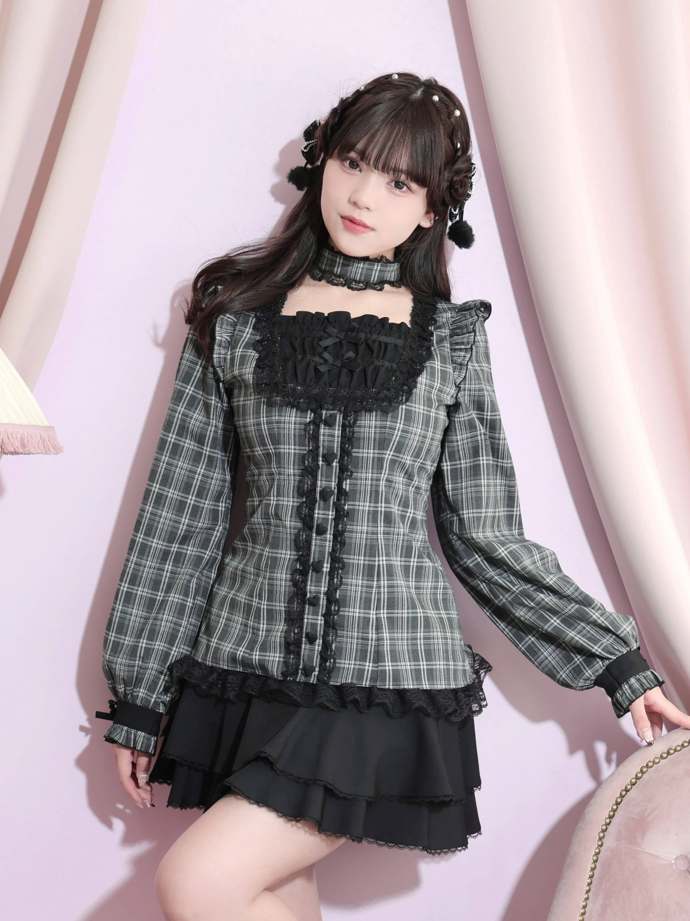 DimMoire×AVENCHUMU dress BLACK チョーカー付き DimMoire×AVENCHUMU dress BLACK チョーカー付き - メルカリ