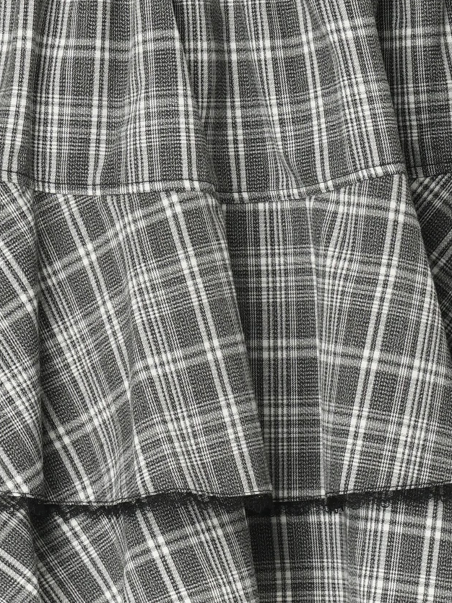 チョーカー付きティアードセットアップ（セットアップ｜黒・A柄