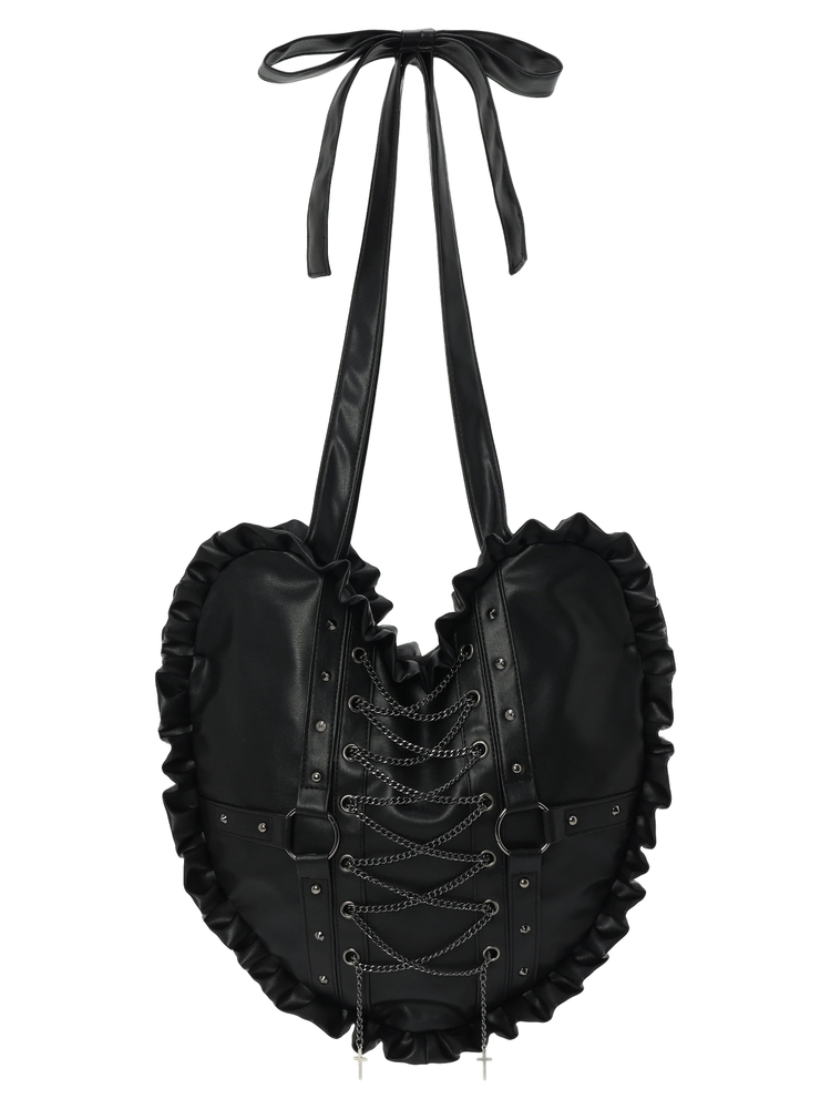 NOEMIE(ノエミー) |チェーン付きハート型トートバッグ