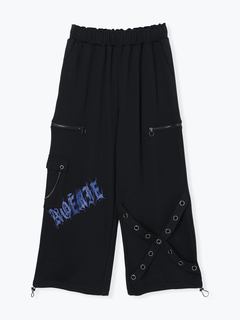 NOEMIE(ノエミー) |ハトメベルトチェーンユニセックス起毛パンツ