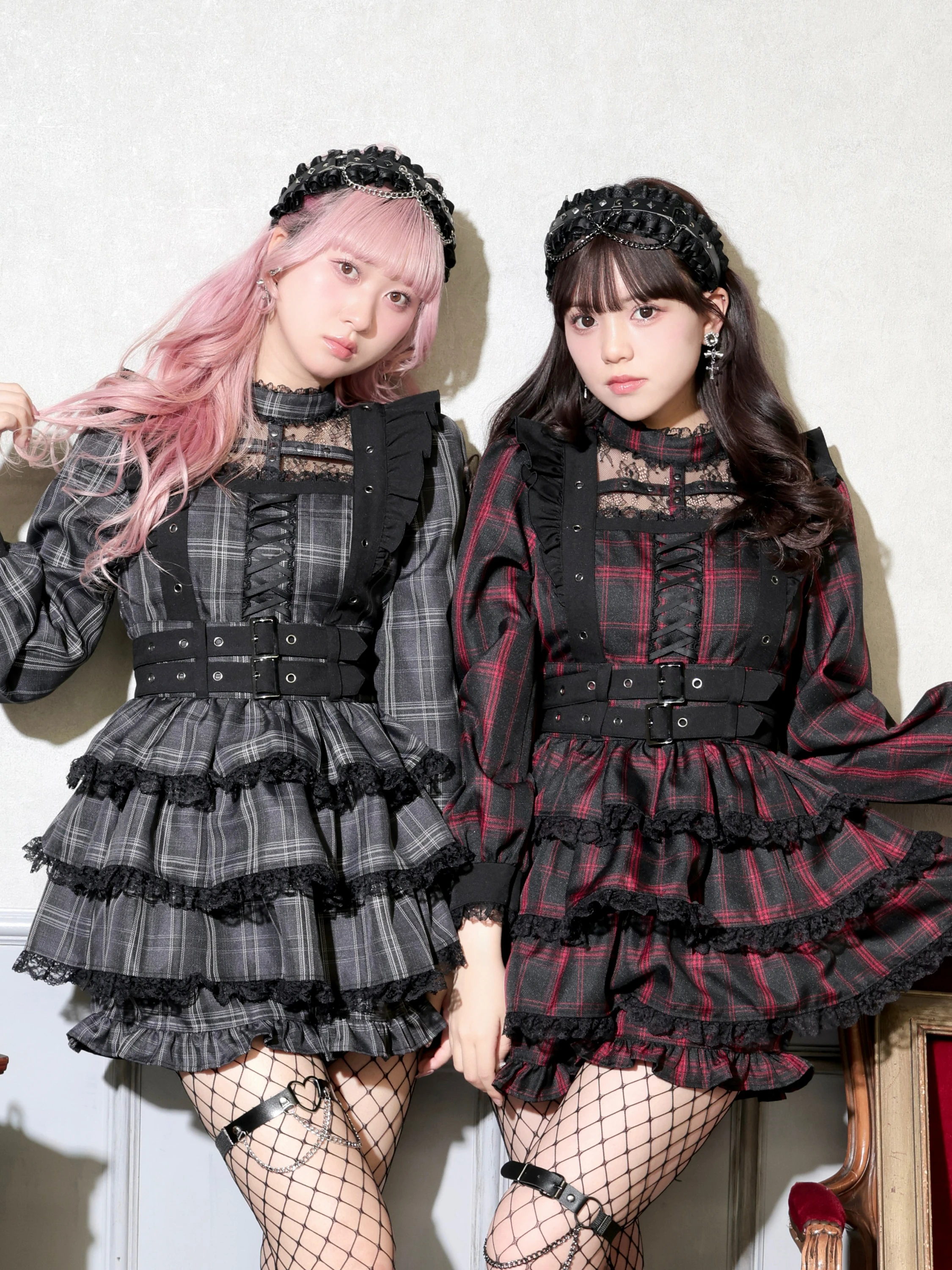 地雷 NOEMIE ノエミー ティアード セットアップ ベルト リボン 十字架 地雷 NOEMIE ノエミー ティアード セットアップ ベルト リボン 十字架