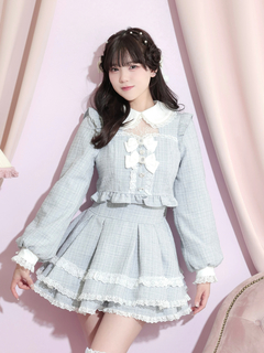 NOEMIE(ノエミー) |キラキラツイードデコルテレースセットアップ