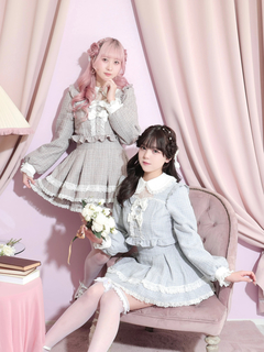 NOEMIE(ノエミー) |キラキラツイードデコルテレースセットアップ