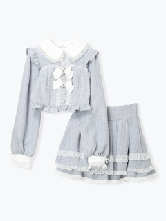 NOEMIE(ノエミー) |キラキラツイードデコルテレースセットアップ