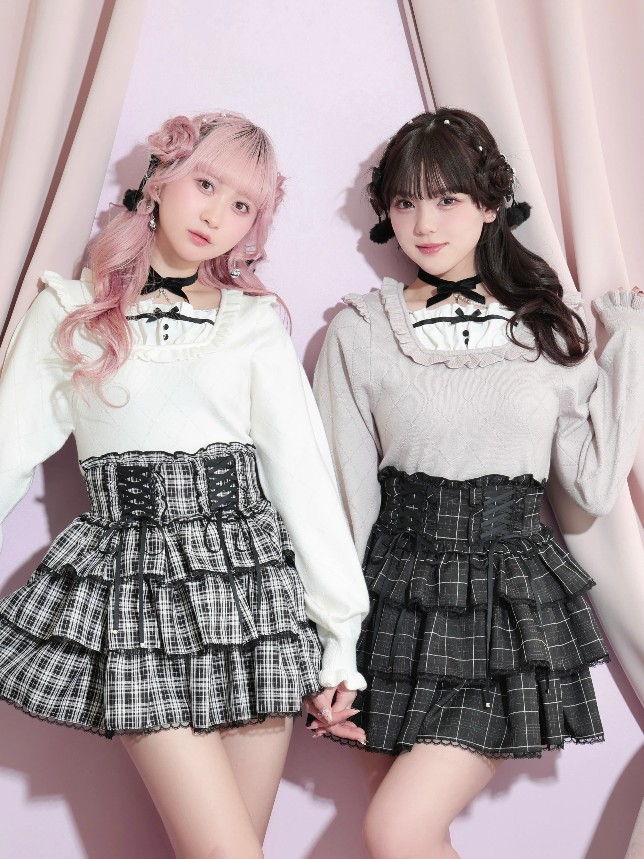 【NEW】ノエミー（NOEMIE）/バックリボンベロアチョーカーニット バックリボンベロアチョーカーニット（ニット・セーター｜オフホワイト