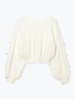 NOEMIE(ノエミー) |メニーリボンハートバニーケーブルニット