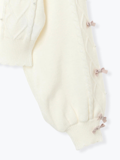 NOEMIE(ノエミー) |メニーリボンハートバニーケーブルニット