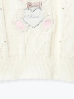 NOEMIE(ノエミー) |メニーリボンハートバニーケーブルニット