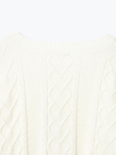 NOEMIE(ノエミー) |メニーリボンハートバニーケーブルニット