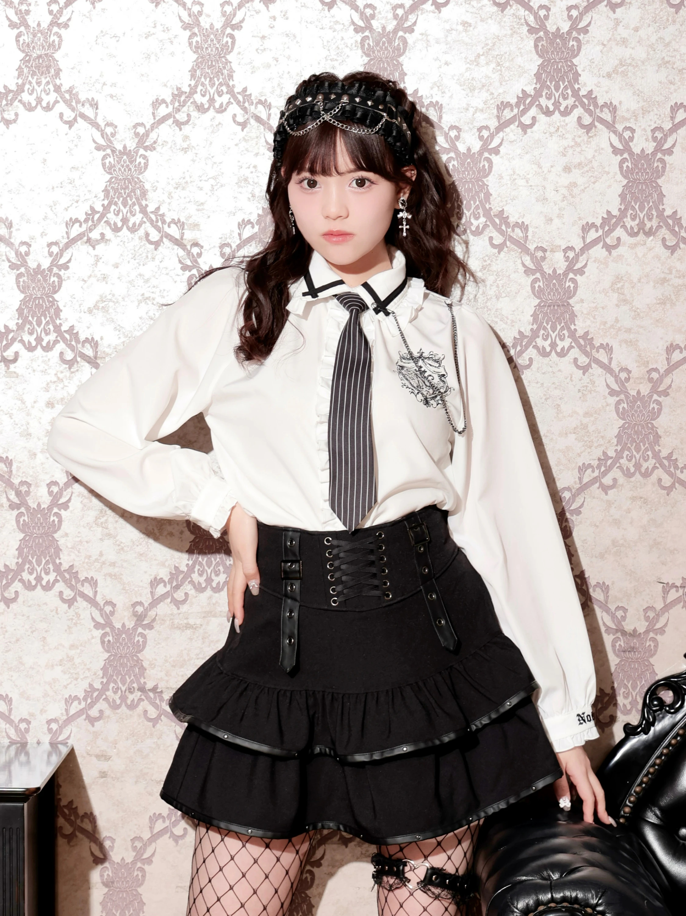 LIMI feu 黒と白ストライプ重ね着変形タンクトップ LIMI feu×Lee REVERSIBLE PANTS(S Black): Vintage｜Special Price