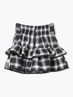 NOEMIE(ノエミー) |合皮スタッズフリルバックルスカパン