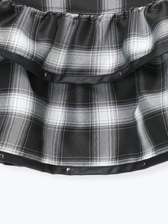 NOEMIE(ノエミー) |合皮スタッズフリルバックルスカパン