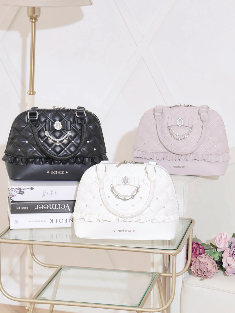 NOEMIE(ノエミー) |キルティングビジュー2WAYハンドバック