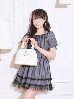 NOEMIE(ノエミー) |キルティングビジュー2WAYハンドバック