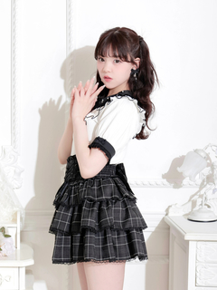 NOEMIE(ノエミー) |メニーパールフロントリボンフリルカットソー