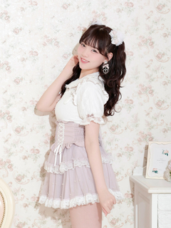 NOEMIE(ノエミー) |ハートバックルデコルテレースカットソー