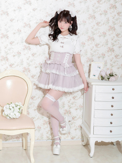 NOEMIE(ノエミー) |ハートバックルデコルテレースカットソー