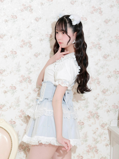 NOEMIE(ノエミー) |ハートバックルデコルテレースカットソー